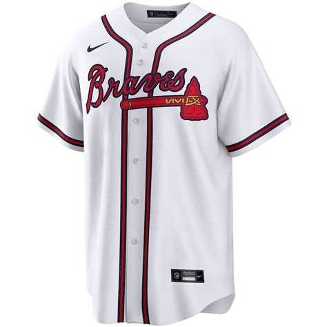 Men's Atlanta Braves Nike White Home Replica Team Jersey